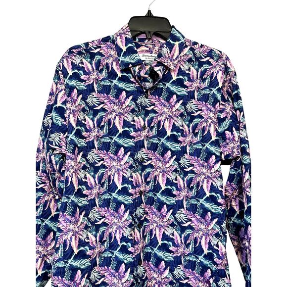 Tommy Bahama Siesta Key Night Flower Shirt Button Up Long Sleeves Multi M S NWT - Picture 3 of 11